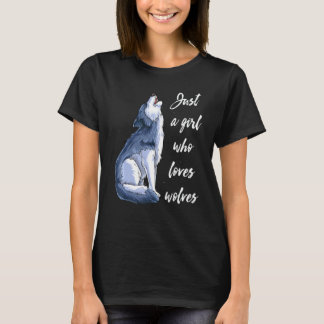 Camiseta Menina Que Ama Lobos 10