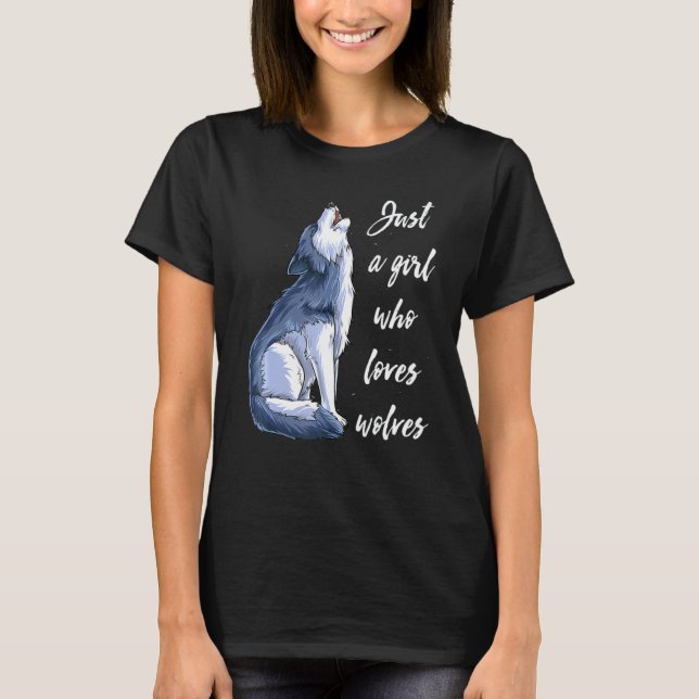 Camiseta Menina Que Ama Lobos 10 (Frente)