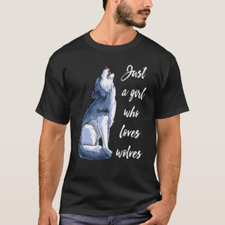 Camiseta Menina Que Ama Lobos 10