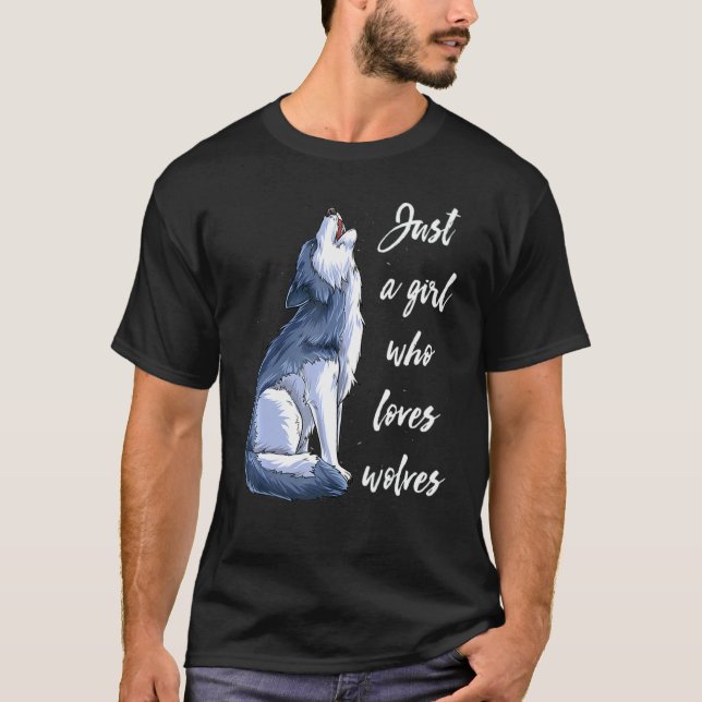 Camiseta Menina Que Ama Lobos 10 (Frente)