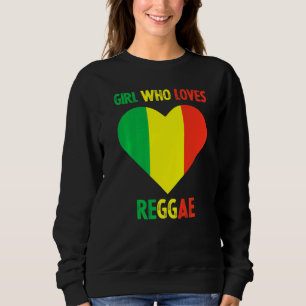 Camiseta Menina que ama música reggae Jamaica Rastafari Jam