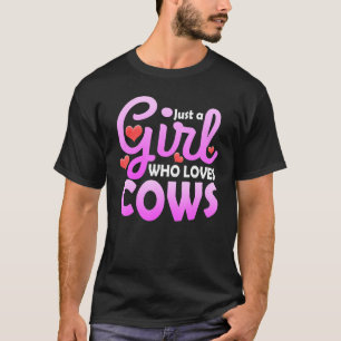 Camiseta Menina Que Ama Vacas