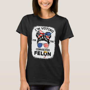 Camiseta Menina que estou votando condenado Felon 2024 Vota
