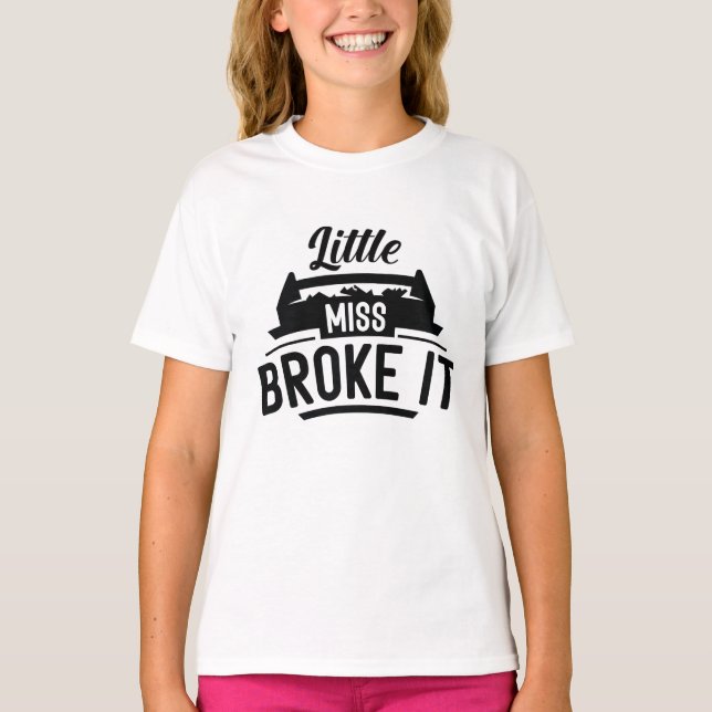 Camiseta Menina Quebrou (Frente)