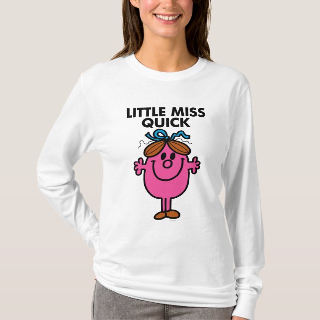 Camiseta Menina Rápida | Letra negra (Frente)
