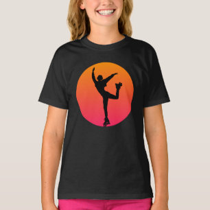 Camiseta Menina retrô vintage de skate
