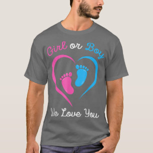 Camiseta Menina Rosa Ou Azul Ou Menino Que Te Ama A Revelaç