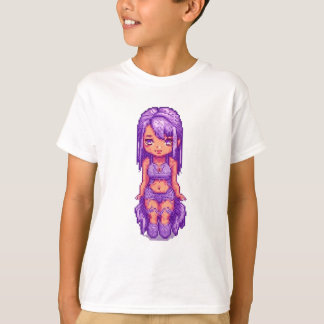 Camiseta Menina roxa