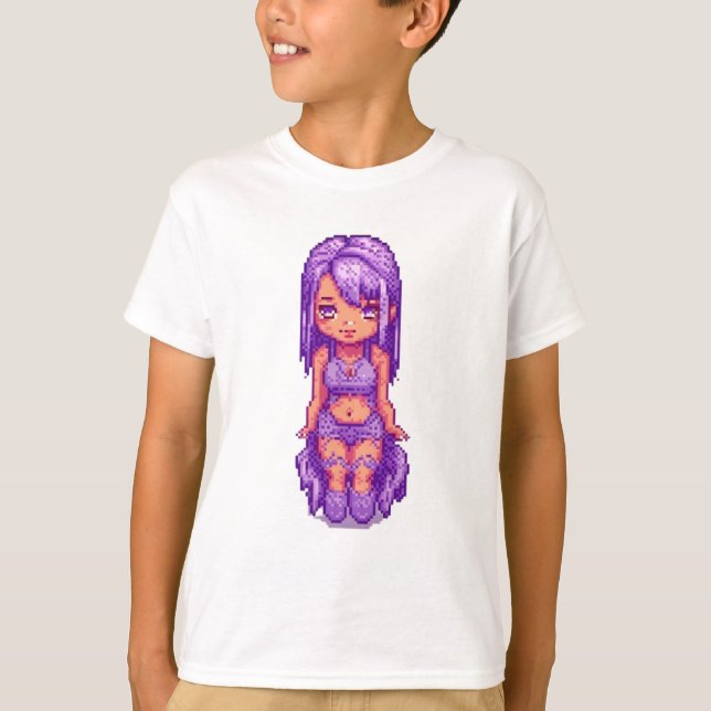 Camiseta Menina roxa (Frente)