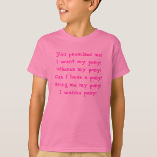 Camiseta Menina rude - pônei