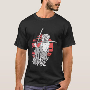 Camiseta Menina Samurai e samurai japonesa com o Japão