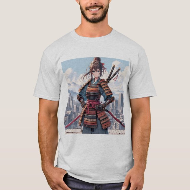 Camiseta Menina Samurai: Lâmina de Honra (Frente)