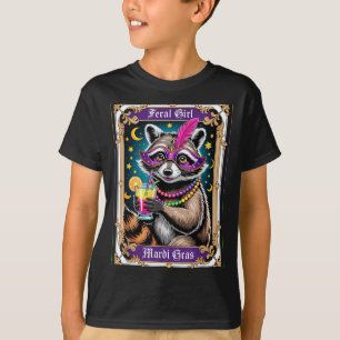 Camiseta Menina selvagem mardi gras carnaval colorido guaxi