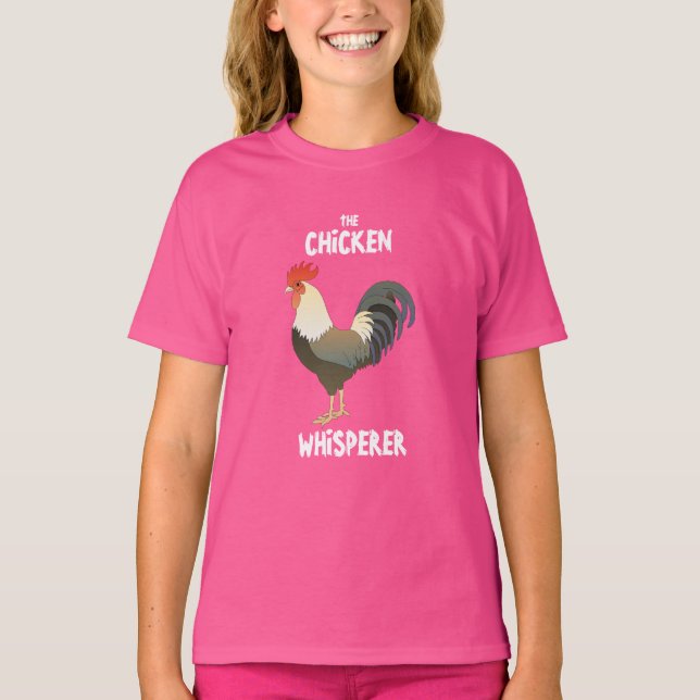 Camiseta Menina Sussurradora de Frango (Frente)