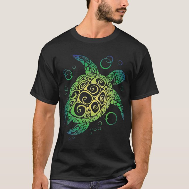 Camiseta Menina tartaruga marinha (Frente)