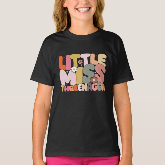 Camiseta Menina Threenager 3 anos (Frente)