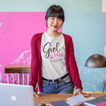 Menina Trendy Chefe Script Corações Rosa Preto