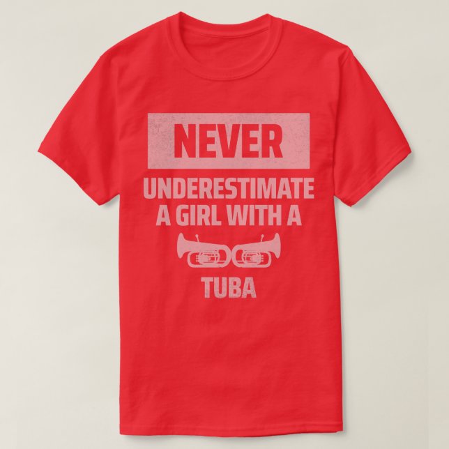 Camiseta menina tuba (Frente do Design)