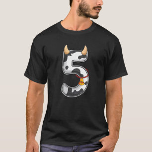 Camiseta Menina Vaqueira Menino Fazendeiro Quinto 5º Aniver