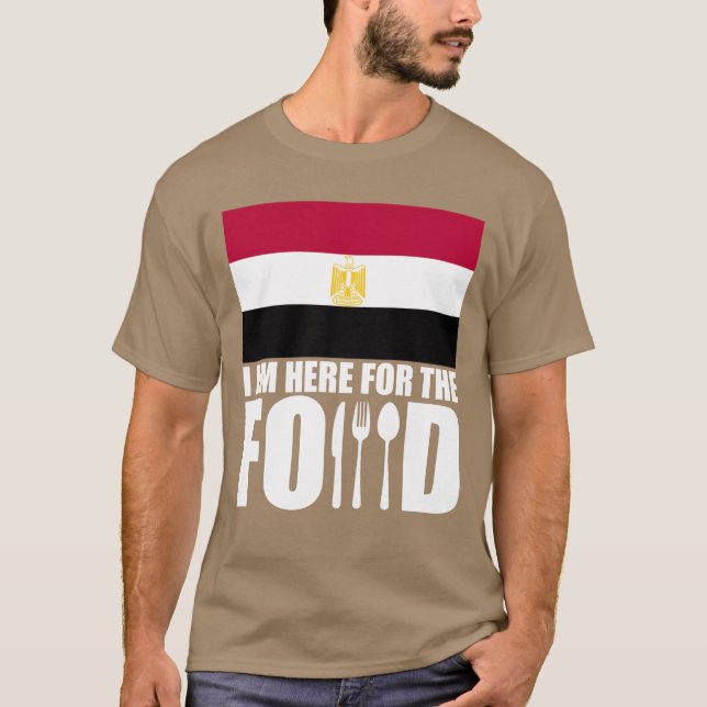 Camiseta Menina viagem comida souvenir Egito (Frente)