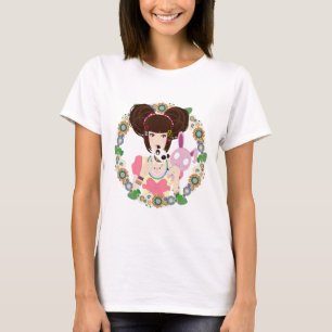 Camiseta Menina Yuriko de Harajuku limitado