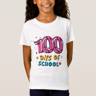 Camiseta Meninas 100 Dias De Escola