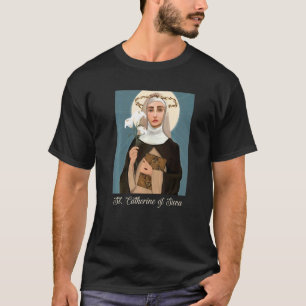 Camiseta Meninas Adolescentes Pureza Católica Santa Catarin