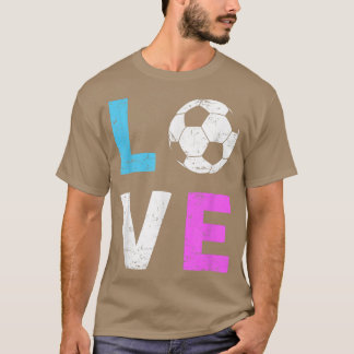 Camiseta Meninas Adoram Futebol Eu Amo Jogador De Esporte L