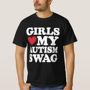 Camiseta Meninas Adoram Meu Autismo Engagam Engraçada Consc