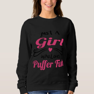 Camiseta Meninas Adoram Peixe Fofo Apenas Uma Menina Que Am