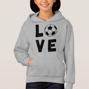 Camiseta Meninas Amam Jogador de Futebol Moletom Esportivo