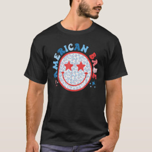Camiseta Meninas Americanas Babe Leopard Sorri Face 4 de ju