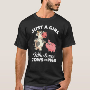 Camiseta Meninas Animais de Fazenda Mulheres Fazendeiras Ag
