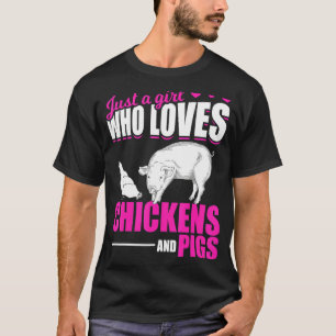 Camiseta Meninas Animais de Fazenda Mulheres Fazendeiras Cr