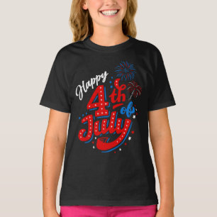 Camiseta Meninas Aniversário de 250 anos 4 de Julho