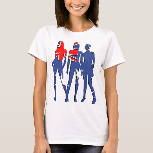 Camiseta Meninas australianas (Frente)