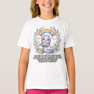 Camiseta Meninas-Bíblia KJV-Gênesis 9:13 Minhoca Arco-Íris
