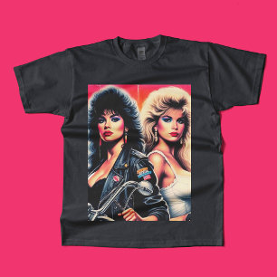 Camiseta Meninas Biker dos anos 80