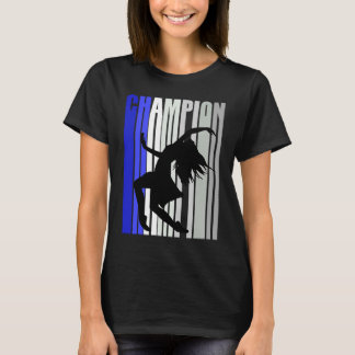 Camiseta Meninas Blue Dance Birthday Dançarinas Filhas Danç
