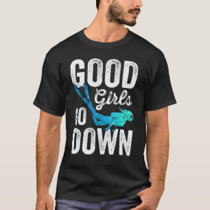 Camiseta Meninas Boas Incríveis Lá Embaixo em Mergulho