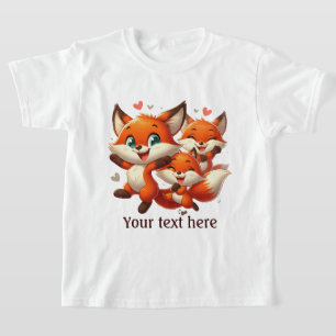 Camiseta Meninas bonitas amantes de raposa personalizáveis