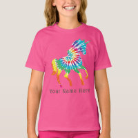 Meninas bonitas nome personalizado Dancing tie-dye