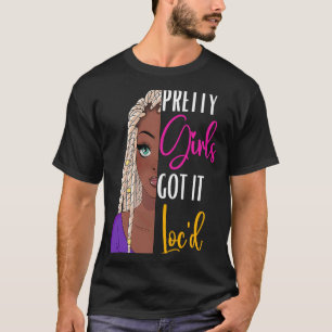 Camiseta Meninas bonito Conseguiram Bloquear O Cabelo Melan