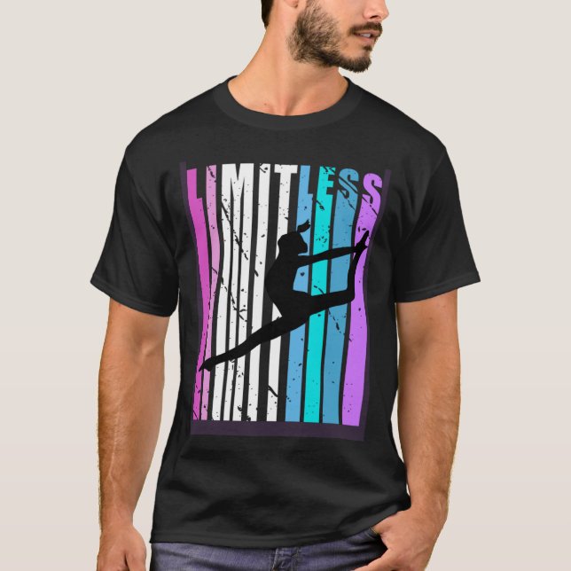Camiseta Meninas bonito, Legal, sem limite de dança, bonita (Frente)