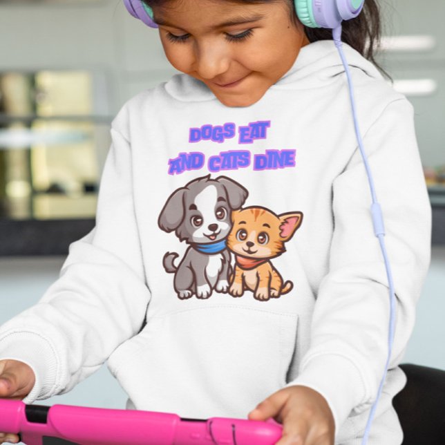 Camiseta Meninas Cachorros Comem Gatos Jantam (Criador carregado)