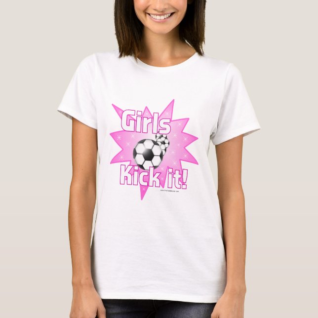 Camiseta Meninas, chutem (Frente)