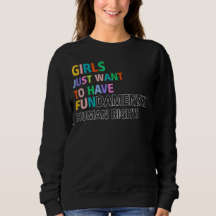 Camiseta Meninas Coloridas Só Querem Ter R Humano Fundament