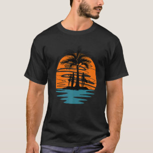 Camiseta Meninas Com Conselhos De Surf Na Ilha Do Sunset
