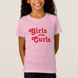 Camiseta Meninas com Curls Judias Cabelo Curvo Jewfro Afro