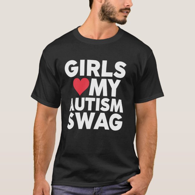 Camiseta Meninas com Estilo de Autismo Amam o Mês de Consci (Frente)